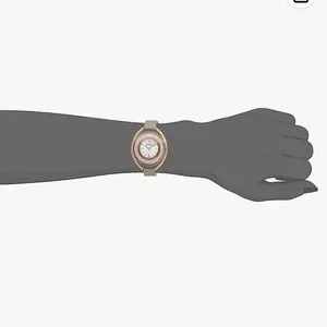 Swarovski Crystal Crystalline Oval Rose Gold Tone Watch 5158544 Preowned 5158544 Swarovski Crystalline Oval Rose Gold Tone Watch main image 4